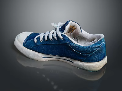 Street Style Nike Cowboy Shoes Sneakers Canvas Shoes Gate Street Style Shoes Casual Sports Blue Fashion Nike Nike Sneakers 3d model