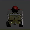 Military Green Truck Carrying Weapon Missile as Heavy Duty Multi Wheeled Launch Vehicle