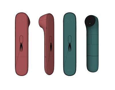 modern temperature gun temperature gun 3d model