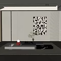 Modern coffee table coffee table combination 3d model