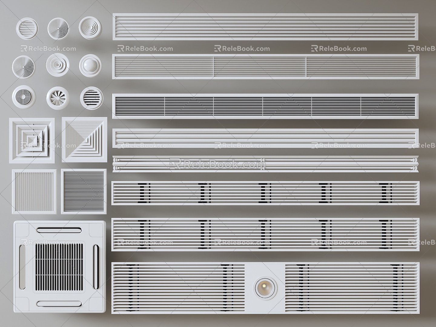 Air conditioning outlet 3d model