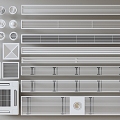 Air conditioning outlet 3d model