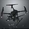 Advanced Professional Drone With Sturdy Frame Multiple Propellers And Camera Gear