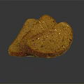 Delicious Sliced Whole Grain Bread With Seedy Texture On Black Background And Reflection