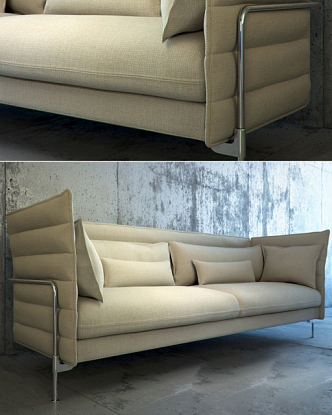 Double sofa 3d model