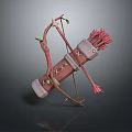 Bow and Arrow CG Bow and Arrow Cartoon Bow and Arrow Cartoon Bow Animation Bow and Arrow stylized bow 3d model