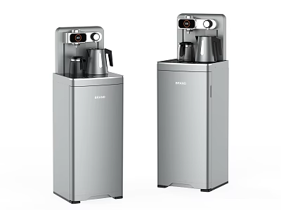 Silver Standing Water Dispensers As Daily Use Appliances 3d model