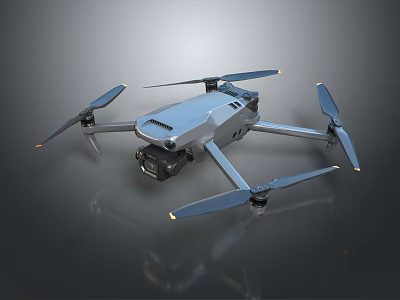 High Performance Modern Drone With Sleek Body Propellers And Professional Camera 3d model