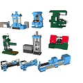 Diverse Industrial Equipment Collection With Machine Tools Presses Lathes And Drilling Machines