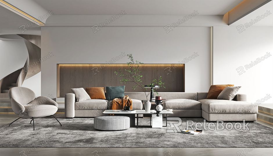 modern living room model