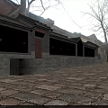 Traditional Ancient Architecture With White Walls Grey Tiled Roofs And Stone Paved Courtyard