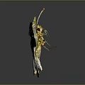 Modern Butterfly Colored Butterfly Tabby Butterfly Leaf Butterfly 3d model
