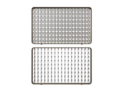 Modern light luxury screen glass metal iron ventilation rotatable 3d model