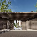new chinese style gate 3d model