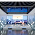 Modern Exhibition Hall Immersive Technology Enterprise Exhibition Hall 3d model