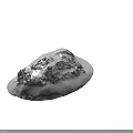 Garden Landscape With Natural Rock Formations White Stone And Gray Accents