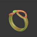 Elegant Golden Bracelet With Intricate Snake Design And Smooth Metallic Surface
