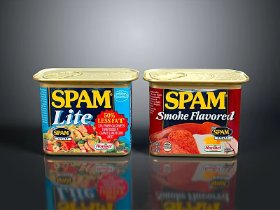 SPAM Canned Meat With Lite and Smoke Flavored Varieties For Meals 3d model