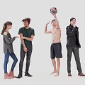 Character Youth 3d model