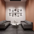 Modern Exhibition Hall Interior Featuring Displayed Appliances Sofa Glass Doors And Gray Flooring