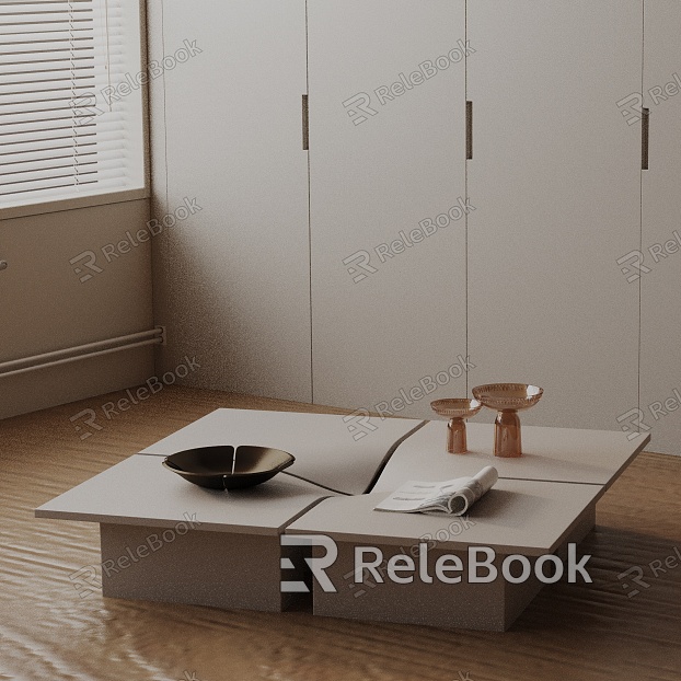 Modern coffee table model