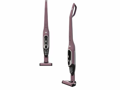 Two Modern Upright Vacuum Cleaners With Sleek Design For Efficient Household Cleaning 3d model