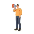 character cartoon game 3d model
