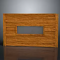 Wooden Storage Cabinet With Glass Panel And Natural Texture Design For Home