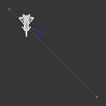 Detailed Modern Gray Fighter Jet 3D Model with Cockpit Wings Engines and Star Emblem