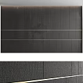 Modern Natural Wooden Sofa Backdrop Wall With Textured Panels And Brown Wood Finish
