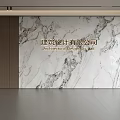 Modern Front Desk Background Wall Simple Background Wall Front Desk Reception Area Background Wall Company Front Desk Background Wall 3d model