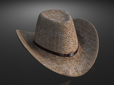 hat casual hat cowboy hat gentleman hat 3d model