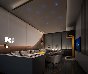 Modern KTV rooms 3d model