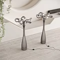 Modern Floor Lamps with Curved Metal Structure for Contemporary Home Interior Decor