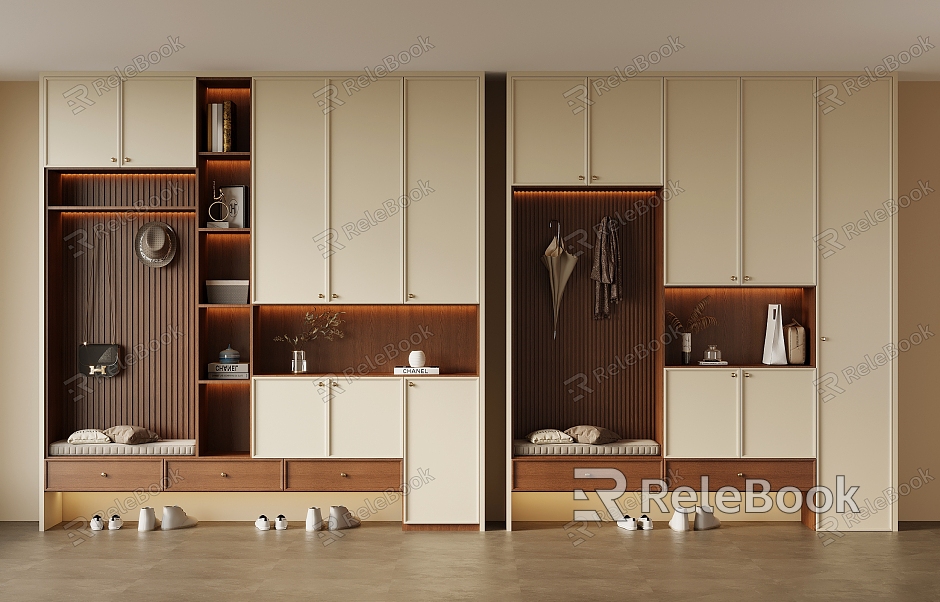 Middle style shoe cabinet model