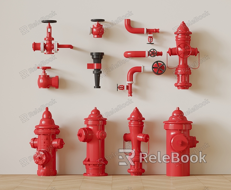 Fire hydrant fire pipe valve fire fighting equipment model