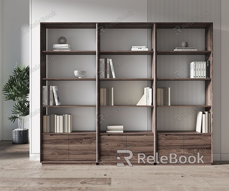 Modern Bookshelf Multi-layer Bookshelf model