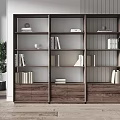 Modern Bookshelf Multi-layer Bookshelf 3d model