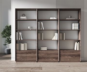 Modern Bookshelf Multi-layer Bookshelf 3d model