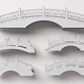 Ornamental Stone Bridge Models Featuring Different Architectural Designs And Styles 3d model