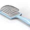 Stylish Hair Brush With Light Blue Handle And Black Bristles For Daily Grooming