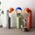 Macaroon Color Floor Lamp Table Lamp 3d model