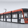 Modern Tram Tram 3d model