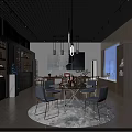 Chinese Style Mall Shop With Wooden Furniture Bookshelves Chandeliers And Large Windows