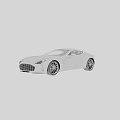 Silver Sleek Sports Car With Modern Aerodynamic Body And Alloy Wheels Design