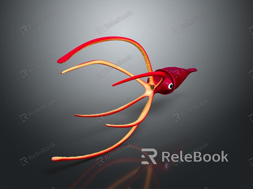 Cuttlefish Squid Cuttlefish Squid Squid Octopus Beads Squid Octopus Octopus Heart-fin Whip Squid model