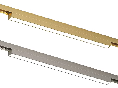 Modern Linear Downlights Spotlights With Gold And Silver Finish For Indoor Lighting 3d model