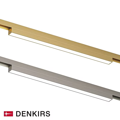 Modern Linear Downlights Spotlights With Gold And Silver Finish For Indoor Lighting 3d model