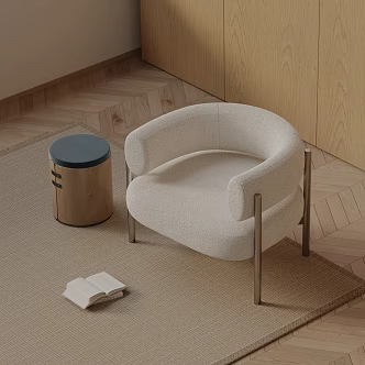 modern leisure chair 3d model