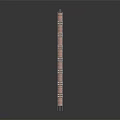 Advanced Cylindrical Weapon With Metallic Spiral Structure Copper Silver Finish Futuristic Mechanical Design